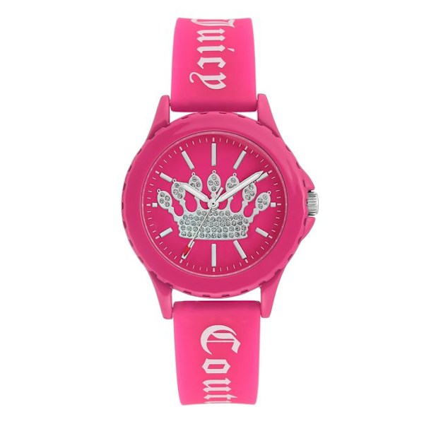 Naisten kello - Juicy Couture - JC1325HPHP - Kvartsikello - Silikoni - Tyylikäs rosa/rosa