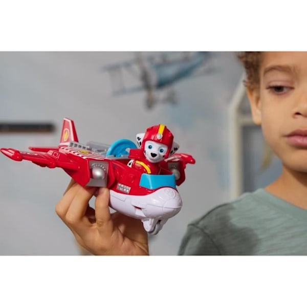 SPIN MASTERVÆHICULUM + FIGUR MARCUS LUFTREDNING La Pat' Patrouille Flerfärgad