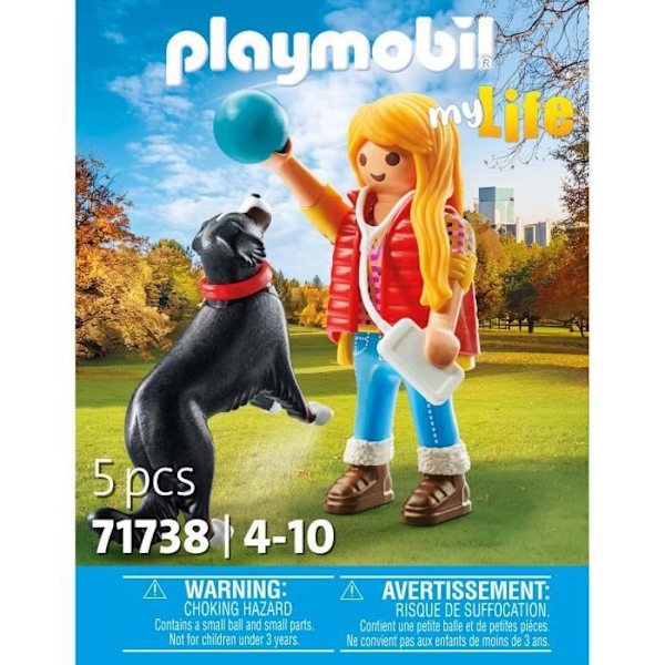 PLAYMOBIL 71738 Ungdomstjej med berghund, My Life, 5 delar, Från 4 år Flerfärgad