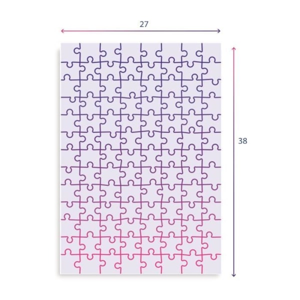 Puzzle Stitch 104 bitar, För barn från 3 år, Temat tecknade filmer, CLEMENTONI