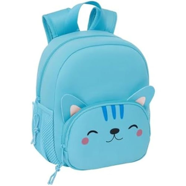 Reppu - SAFTA - KISSA - Neoprene - Mukava ja monipuolinen - 20 x 9 x 25 cm - Sininen Blå