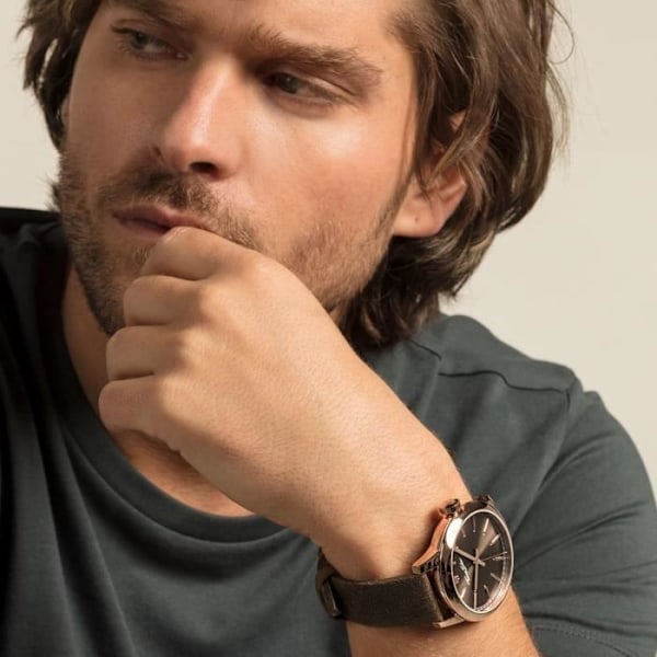 Ur - Thomas Sabo - WA0314 - Analog - Læder - Sort - 46 mm Svart