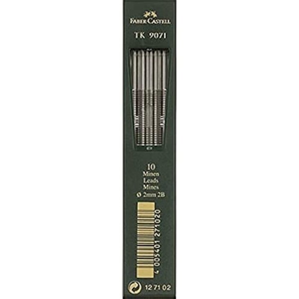 Färgpenna - FABER-CASTELL - CF5 x 10 - TK 9071 2B bly - Diverse - Ej påfyllningsbar Blandad
