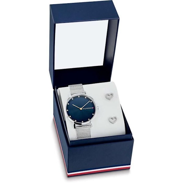 Ur - Tommy Hilfiger - 2770174 - Rustfrit stål - Vandtæthed 3 ATM - Chic stil Grå, Blå, Silver