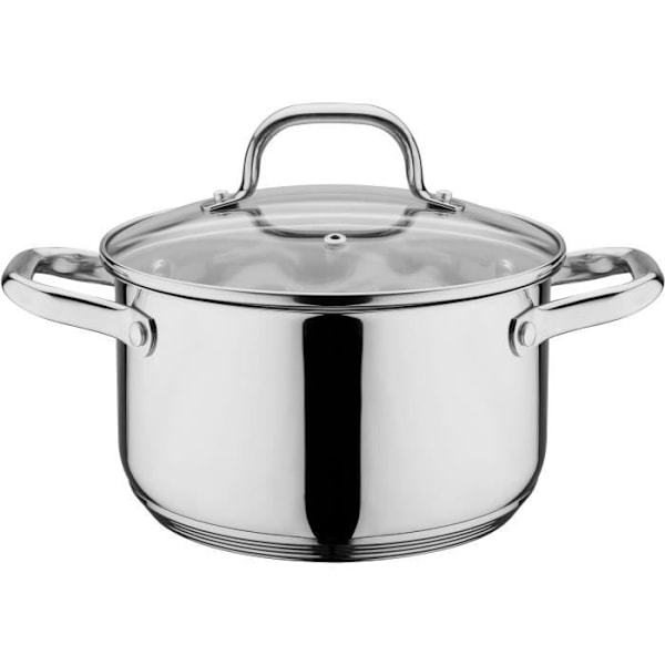 Induktionsgryder - GSW - 806787 - TRENTINO - Massivt Rustfrit Stål - 10 dele