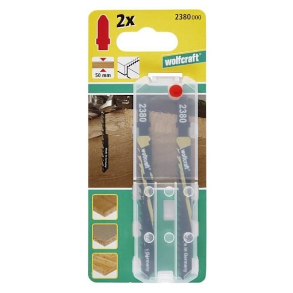 WOLFCRAFT-pakke med 2 Bosch HCS savelsaveblader - 7,5 cm