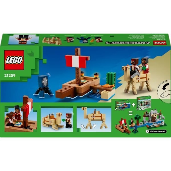 LEGO® Minecraft® 21259 Piratskibsrejse, bygnings- og udforskningssæt Flerfärgad