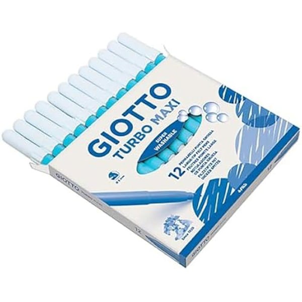 Turbo Maxi Giotto Markers - Fila - 12 kpl pakkaus - Vaaleansininen