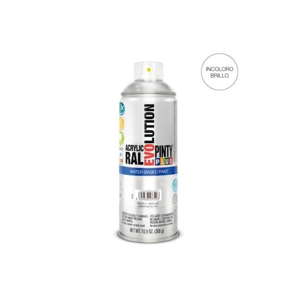 Spraylak - GENERISK - Pintyplus Evolution - Hvid - 520cc - Blank Lysande