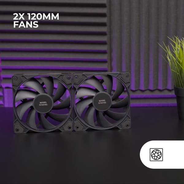 MARS GAMING Sæt med 2 Ventilatorer