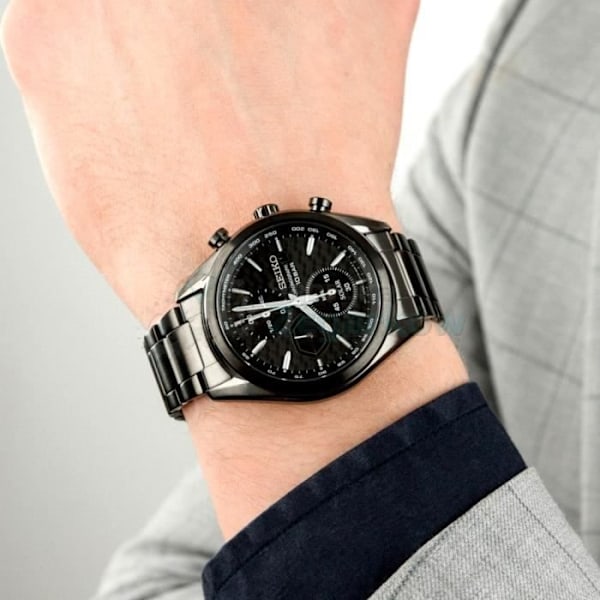 Klocka - Seiko - SSC773P1 - Sportig - Kronograf - Svart ram Svart blå