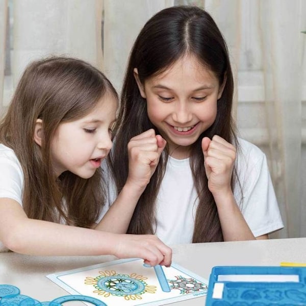 Spirograph - Spirograph Original: Spirograph for Children 8 Years | Ritsats för barn | Mandala barn | Junior Spirograf | 30 stycken | Flerfärgad