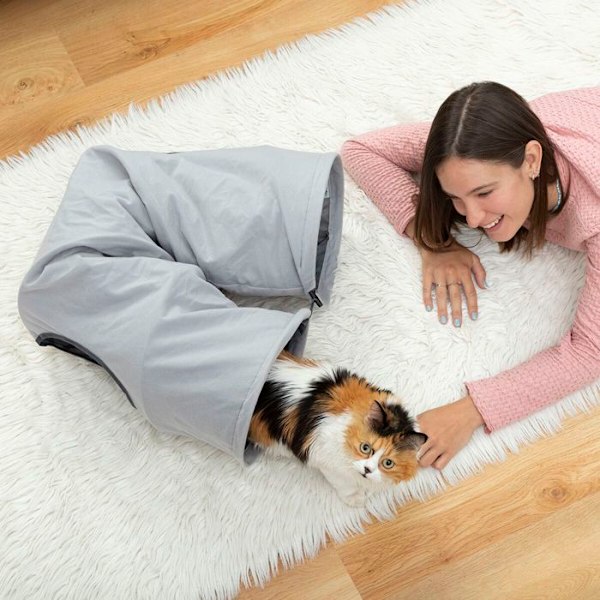 Fleksibelt Legetunnel - InnovaGoods - Funnyl - Vandtæt - 2 Positioner - Til Katte grå