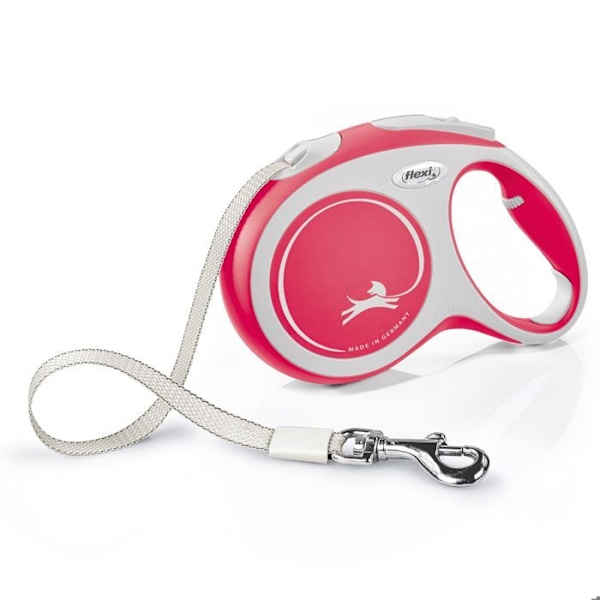 Flexi New Comfort Rouge sangle 8m : L - FLEXI Röd