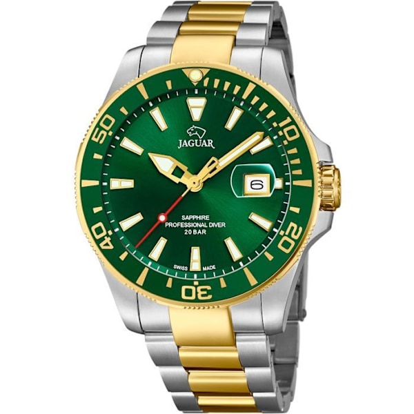 Armbandsur - Jaguar - J863/B - Chronograf - Safirglas - 20 ATM Flerfärgad, grön