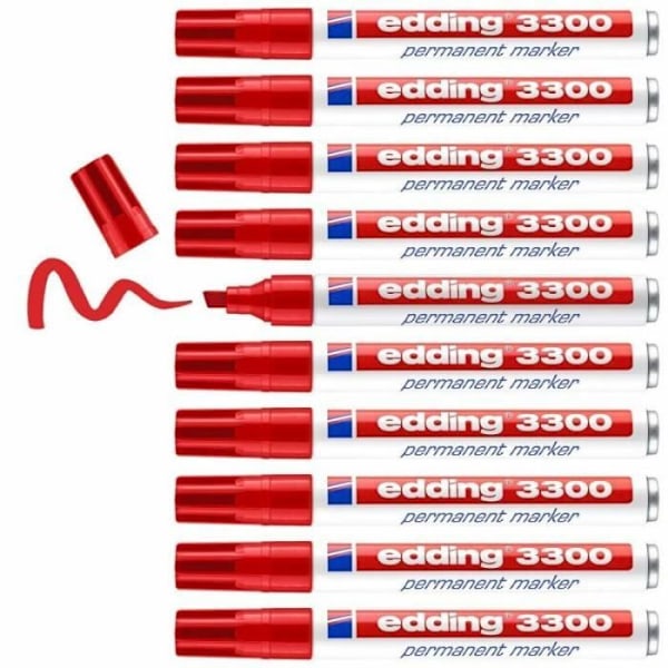 Edding 3300 - Råd - Råd - Hvid - Kunststoff - 10 Stück (4-3300002)