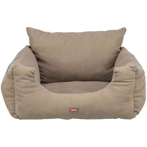 Hundkorg - TRIXIE - Bilstol - Taupe - Polyester - Medium mol
