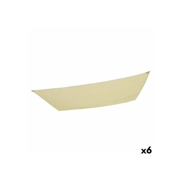 Rektangulær skyggedug - AKTIVE - Creme - Vandafvisende - Polyester - 200x0,5x300 cm - 6 enheder Fløde
