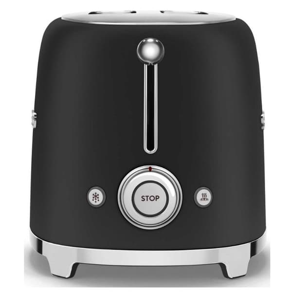 Leivänpaahdin - SMEG - TSF01BLMEU - Mattamusta - 950 W - 2 Viipaletta Mat sort