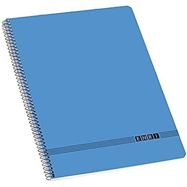 A4 Notebook - ENRI - Blå - 10 enheter - Format 21x29,7 cm - Blandat blå