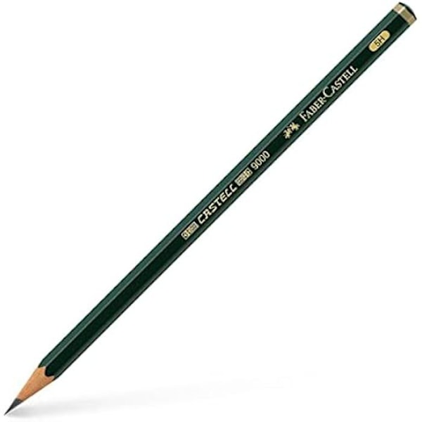 Lyijykynät - Faber-Castell 119015 - Kovuus 5H - Vihreä - Kuusikulmainen muoto Grön