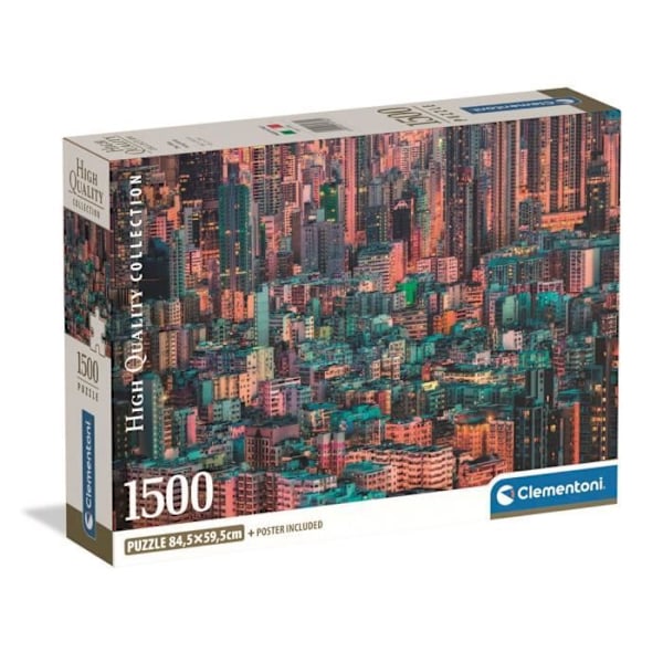CLEMENTONI - Kompakt 1500 dele - Hong-Kong, The Hive