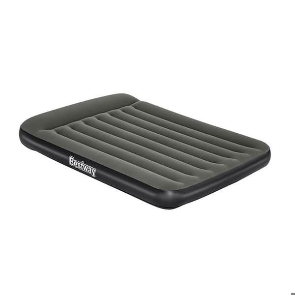 Luftmadras - Bestway - 67681 - 191x137x30 cm - Sort/grå - 1 person Sort grå