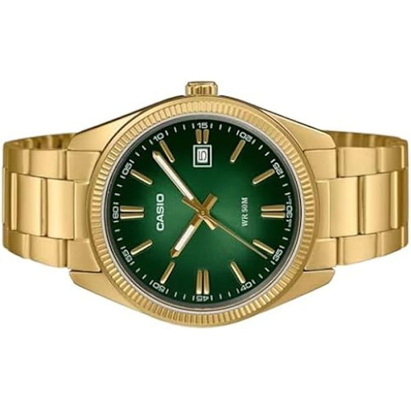 Klocka - CASIO - MTP-1302PGC-3AVEF - Analog - Stål - 3 ATM vattentäthet Guld, svart