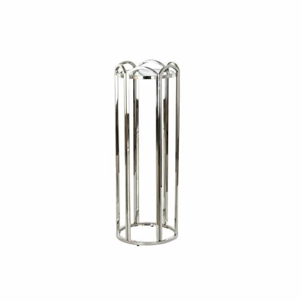 Sidebord - Sølvglas - Metal - Hvid - 40x40x110 cm