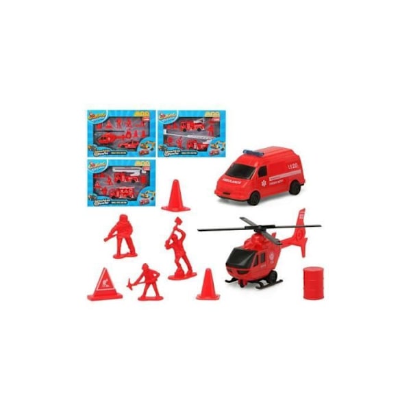 Punainen Ajoneuvopeli 119350 - BigBuy Fun - 3 vuotta - Lelutoa - Punainen