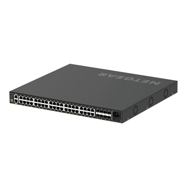 Switch Ethernet - NETGEAR - GSM4248P - 40 porte Gigabit - PoE+ 480W - Rackable Sort