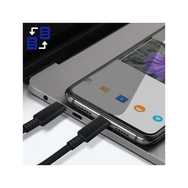 Lader - SAMSUNG - USB C Kabel - 1,8m - Ultra hurtig opladning 45W - Sort Sort