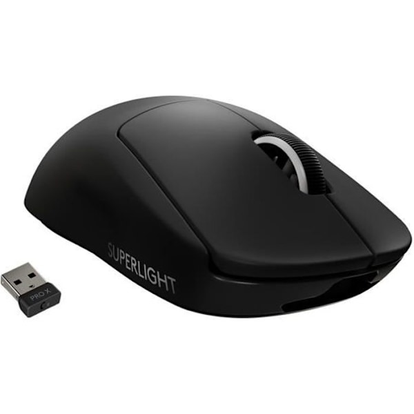 Gaming mus - Trådløs - Logitech G - G PRO X Superlight - Sort Sort