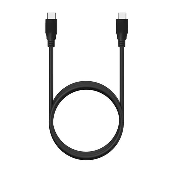 USB-C 3.2 Gen2x2 Kabel - AISENS - 20 Gbps - 8K@30Hz - 5A 100W - E-Marker - 1.0 m - Sort - Han til han - Videotransfer