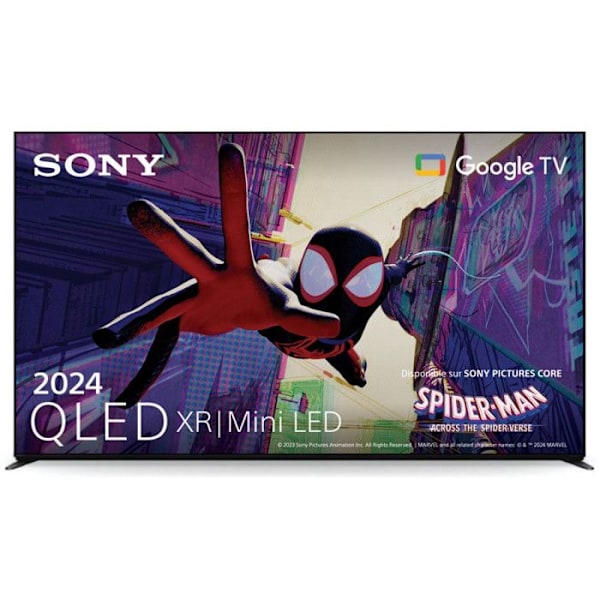 TV QLED Sony Bravia 9 65XR90 164 cm 4K UHD 2024 Tummanharmaa musta