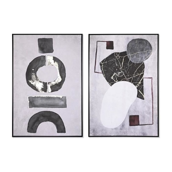 ramme 83 x 4,5 x 122,5 cm 83 x 4,5 x 123 cm moderne abstrakt (2 enheder)