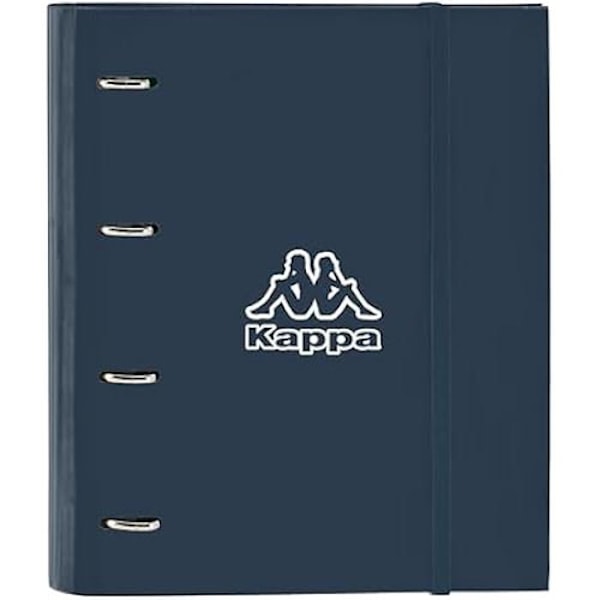 Safta Kappa Dark Navy 4-rings ringbind 35 cm - Komfortabel og ideel til børn i forskellige aldre Mörk marinblå