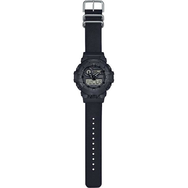 Casio Ur - Mænd - GA-700BCE-1AER - Vandtæt 20 Atm - Sort Stofrem Svart