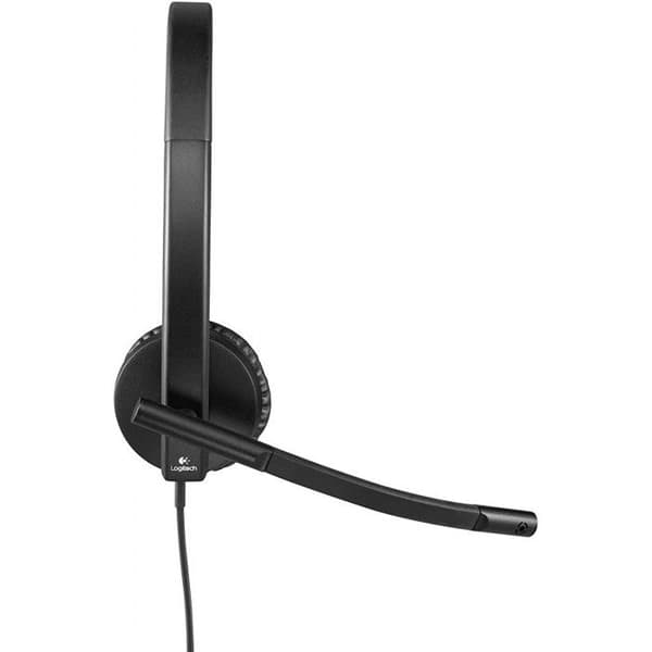 Binaural headset - Logitech - H570e - Black - USB - Respirationsstøjreduktion