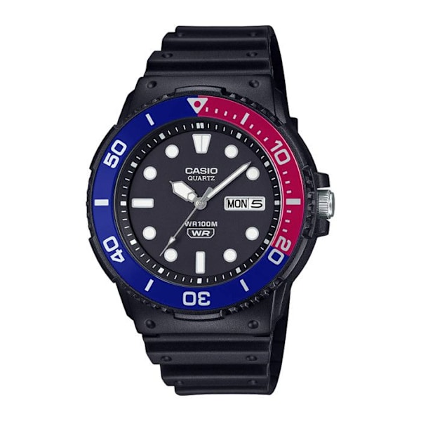 Ur - CASIO - MRW-230H-1E2VEF - Vandafvisning 100m - Analog skærm - Rem i resin Svart