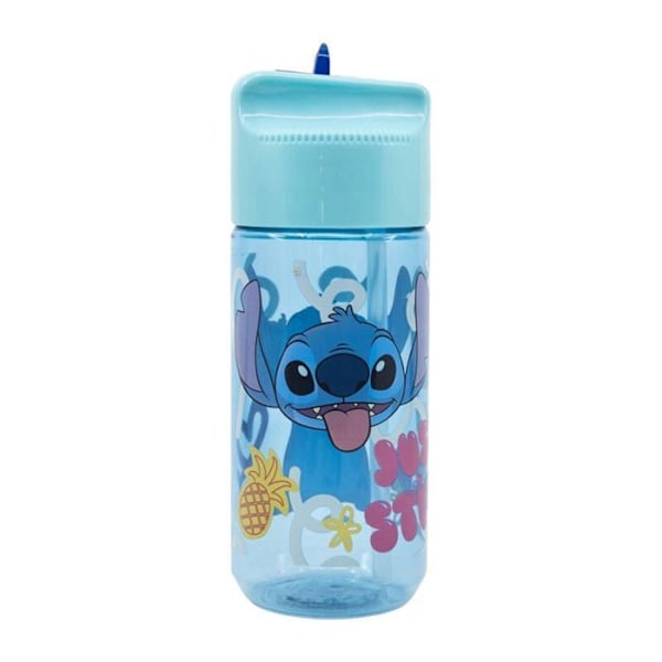 Gourde - bidon - pullonkaula Stor - 75036 - Muovipullo Stitch Palms 430 ML Poika, Sininen, Vakiomalli