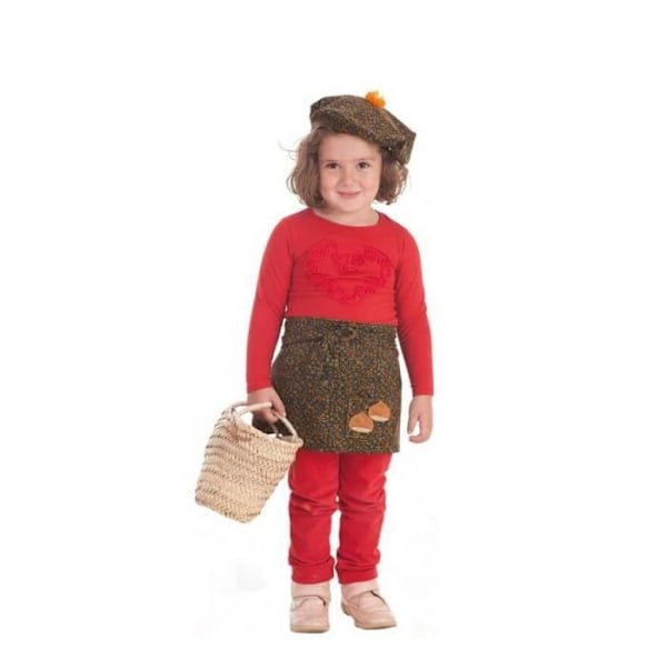 Chestnut Merchant kit för tjejer: Förkläde och kepsar med blommor