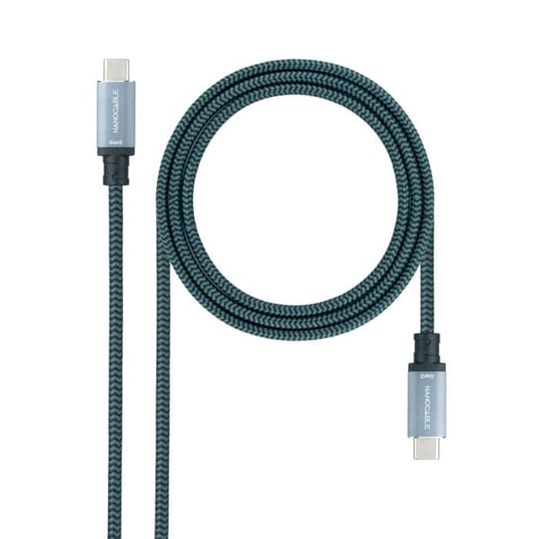NANOCABLE 10.01.4103-COMB - USB 3.2 Gen2x2 20Gbps 5A/100W, 4K/60Hz, USB-C han til USB-C hankabel, sort, 3 m