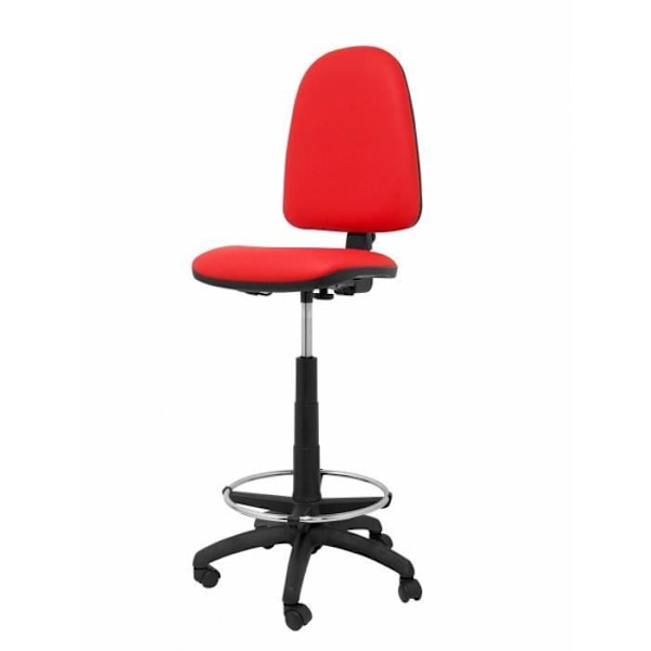 Ayna ergonominen jakkara - PIQUERAS Y CRESPO - Punainen - Kangas - Korkeussäädettävä - Jalkatuki