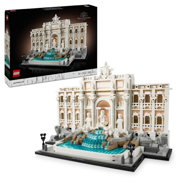 LEGO Architecture 21062 Trevifontænen - Byggekit til voksne om Rom Beige, Grå, Vit