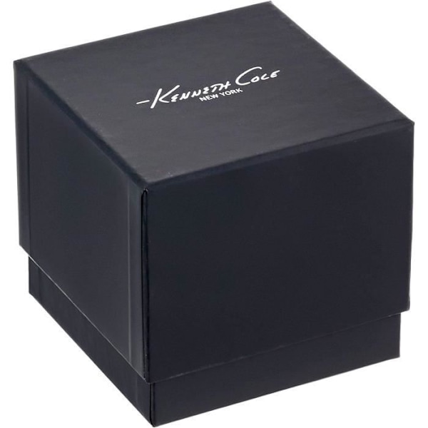 Ur - KENNETH COLE - KCWGP2174001 - Kvarts - Rustfrit stål - Sort silikonerem Svart