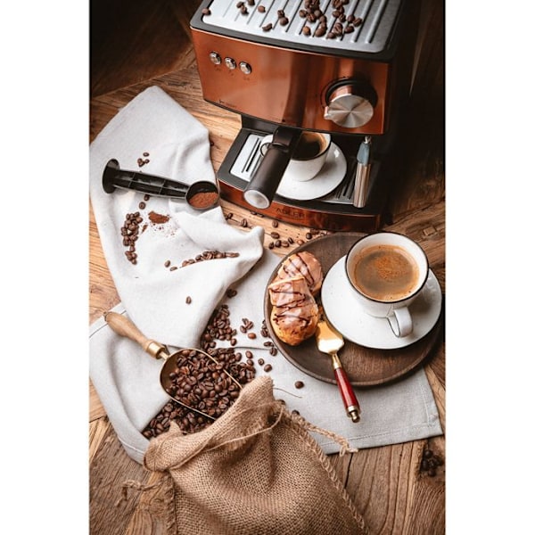 Maskine expresso - ADLER - AD 4404 - 15 bar - 850 W - Sort