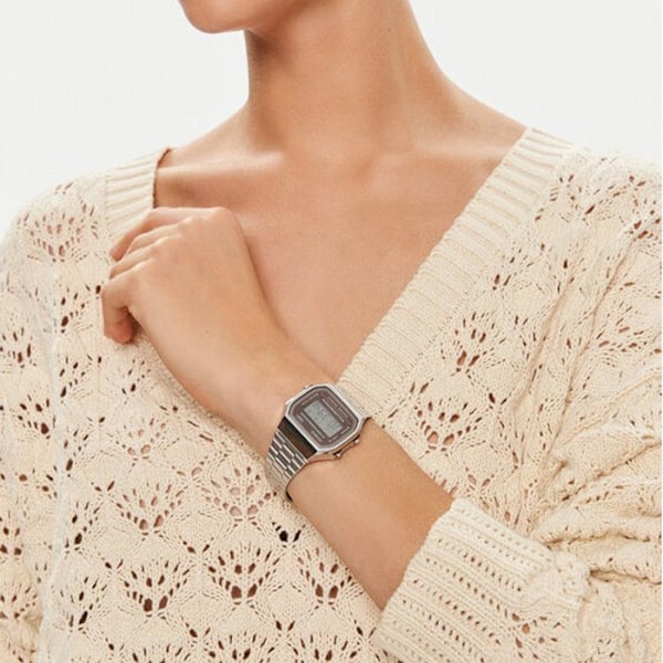 Casio Ur - Unisex - A168WA-5AYES - Armbånd i rustfrit stål - Brun skive Pengar