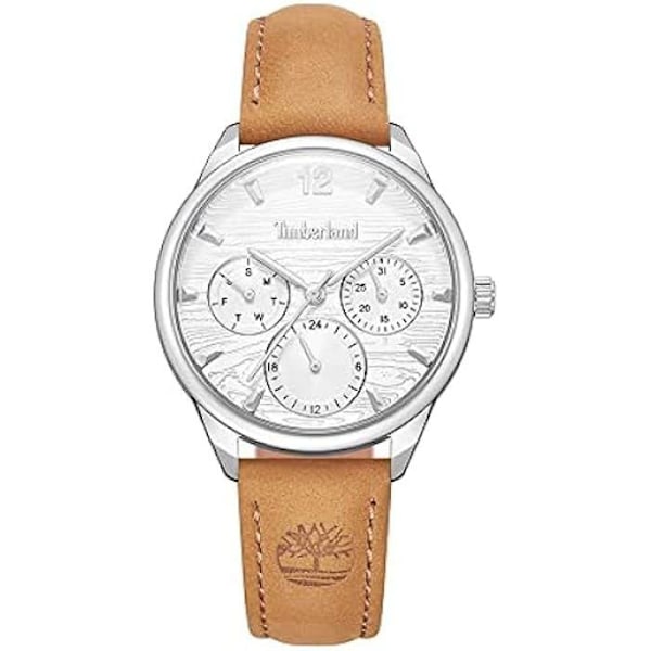 Dameur - TIMBERLAND - TDWLF2231902 - Analog - Kvarts - Læderrem Brun, Blå