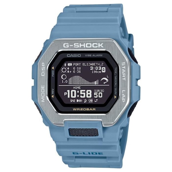 Casio Watch - Herr - GBX-100-2AER - Blå - Kvarts - Vattentät 20 Atm - Plastband - Rektangulär Blå